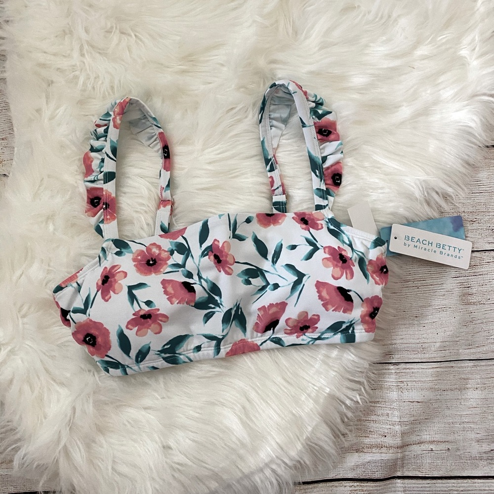Floral Top w/ Ruffle Straps